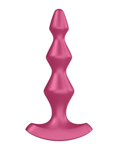 Анальный 12/3,2 см стимулятор-бусины с двумя моторами Satisfyer Lolli-Plug 1 (Berry) Пробка Лолли - 2