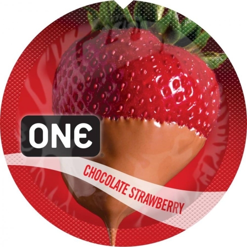Презервативи оральні зі смаком шоколаду із полуницею One FlavorWaves 5 штук - 1