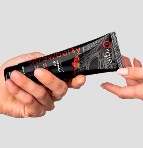 Оральний лубрикант зі смаком полуниці LUBE TUBE 100 мл Orgie - 2