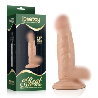 Фалоімітатор на присосці тілесного кольору Lovetoy Real Extreme Dildo