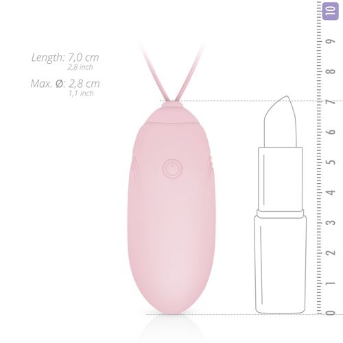 Віброяйце силіконове рожевого кольору Luv Egg - 6