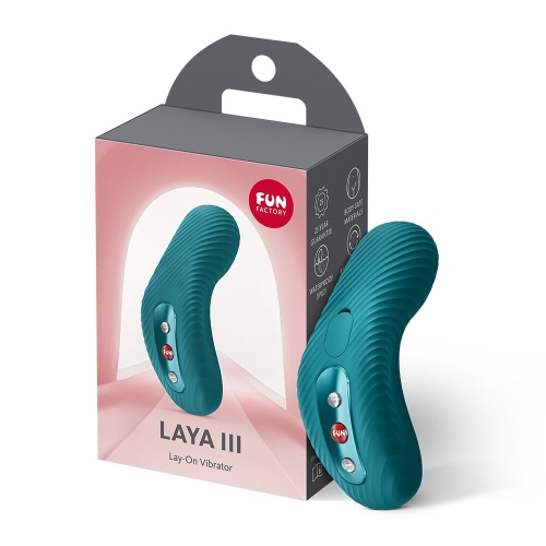 Вібротрусики для клітора ефект постукування пальцем зелені Fun Factory LAYA III - 6