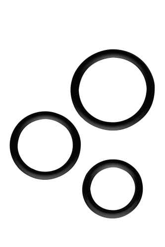 Набір ерекційних кілець чорного кольору ALL TIME FAVORITES COCKRINGS - 1