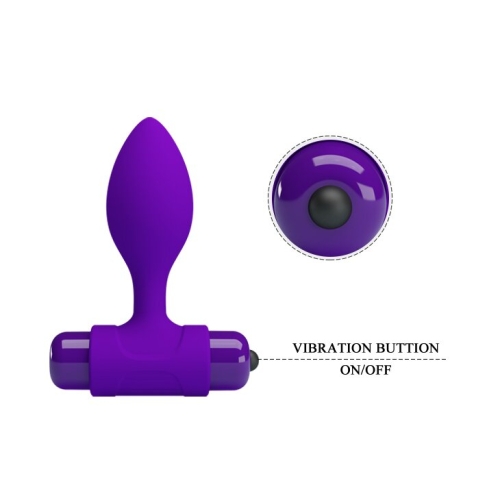 Анальная вибропробка силиконовая Pretty Love Vibro but plag BI-040077-1 - 9