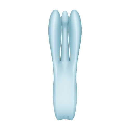 Кліторальний стимулятор блакитного кольору Satisfyer Threesome 1 - 4