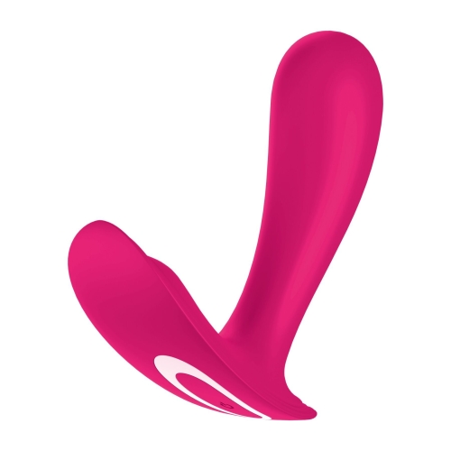 Смарт Вібротрусики для стимуляції клітора рожевого кольору Satisfyer Top Secret - 2