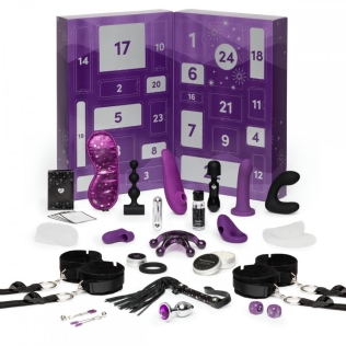 Адвент календар секс игрушек 24 предмета Lovehoney Couple's Advent Calendar 2023 Фиолетовый