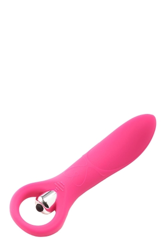 Мини вибратор для точки G с кольцом розового цвета Dream Toys FLIRTS VIBRATOR - 3