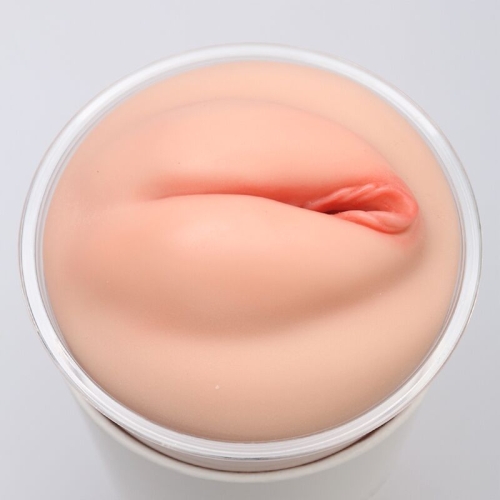 Мастурбатор-вагина наскрізний у колбі тілесний Naked Factory Cup Sleeve V-1 - 4