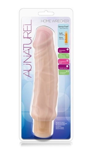 Вибратор реалистик гелевый бежевый Blush Au Naturel Home Wrecker - 6