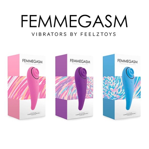 Вакуумный стимулятор для клитора и вагинальный вибратор 2 в 1 розовый FeelzToys FemmeGasm - 7
