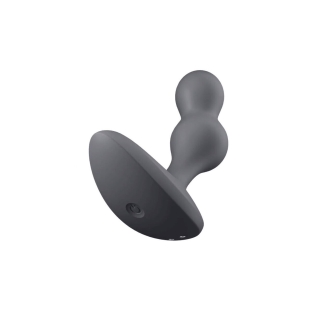 Анальная пробка с вибростимуляцией силиконовая черная Satisfyer Deep Diver