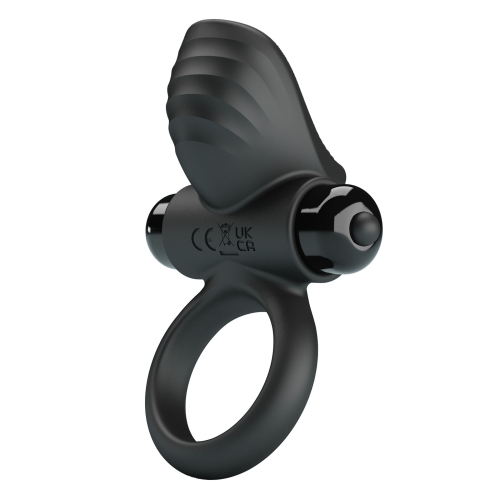 Ерекційне віброкільце на член чорне LYBAILE Pretty Love ADRIEN Vibrant penis ring - 2