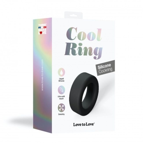 Ерекційне кільце широке чорне Love To Love COOL RING - 6