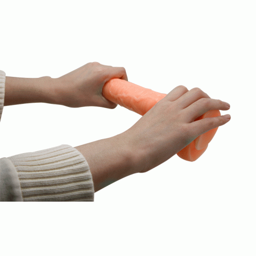 Реалістичний вібратор на присоску бежевий Lybaile Sextoy top penis - 5