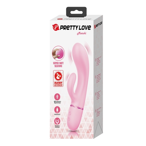 Вібратор кролик рожевий Lybaile PRETTY LOVE Marski - 11