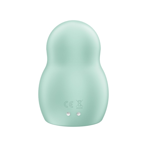 Вибратор с вакуумной стимуляцией клитора мятного цвета Satisfyer Pro To Go 1 - 4