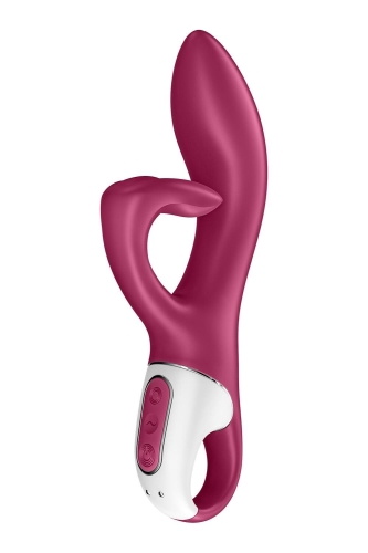 Вибратор с отростком для клитора красного цвета Satisfyer Embrace me Berry - 1