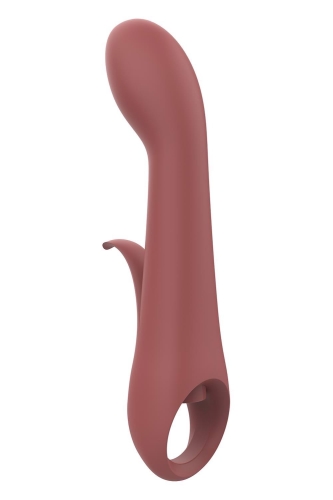 Вибратор вагинальный и для точки G коричневого цвета Dream Toys Nude Sierra - 3