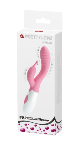 Вібратор зі стимуляцією клітора та точки Джи рожевий Pretty Love PETE - 9