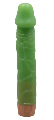 Вібратор реалістичний зелений BARBARA 8.8 Bill MULTI-SPEED VIBRATOR - 5