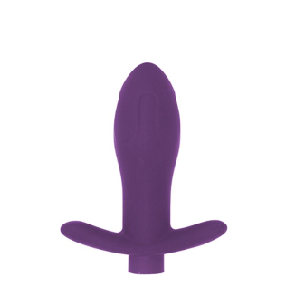 Анальная пробка с вибрацией фиолетовая MAI Attraction Toys №87