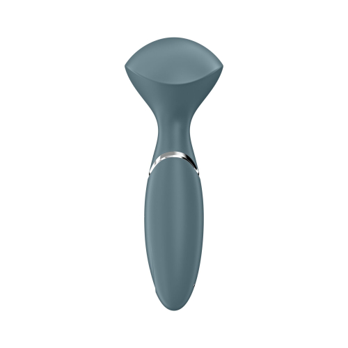 Вібромасажер Ванд для стимуляції ерогенних зон сірого кольору Satisfyer - 3