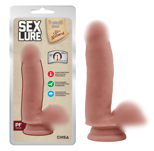 Фаллос на присоске реалистичный бежевый CHISA Sex Lure Flesh - 1