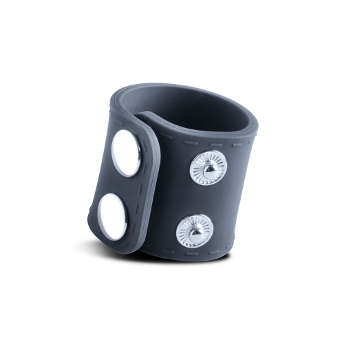 Силиконовое эрекционное кольцо для члена на кнопках синее Boners Ball Strap S/M - 1
