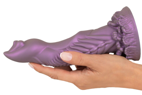 Фаллоимитатор в виде фантазийного пениса с присоской розового цвета Beasty Cocks Alien Phallus - 8