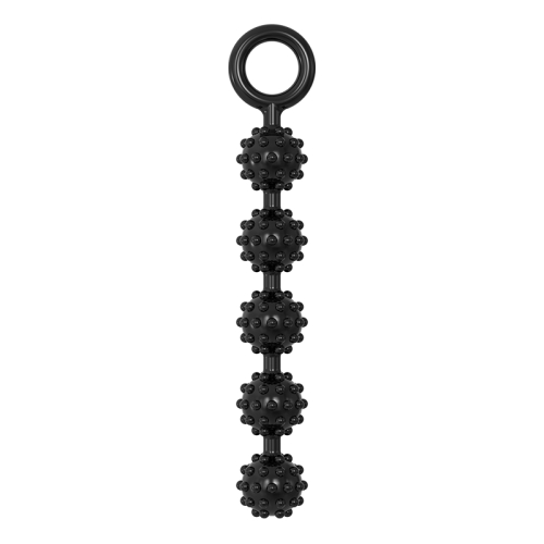 Анальные бусы шарообразной формы черные Meleon Magic Anal Beads - 2