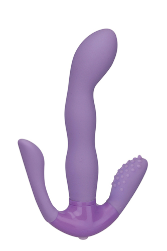 Вібромасажер 3 в 1 анус, точка G, і клітор фіолетовий PROPOSITION G-SPOT STIMULATOR - 1