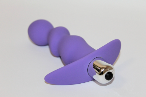Вібратор для вагінальної і анальної стимуляції SWEET TOYS L 95 мм d 27 мм, Колір Фіолетовий - 2