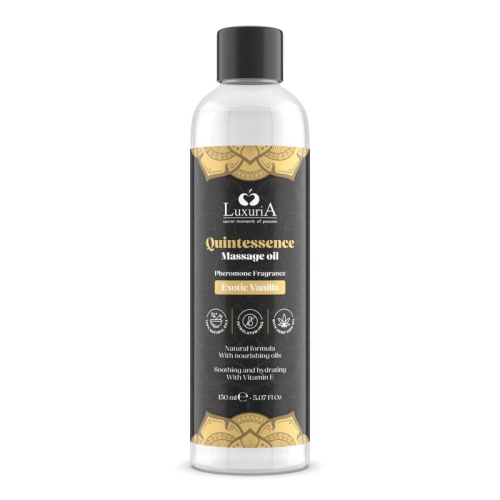 Масажна олія з ароматом екзотичної ванілі Intimateline Quintessence Exotic Vanilla 150мл - 1