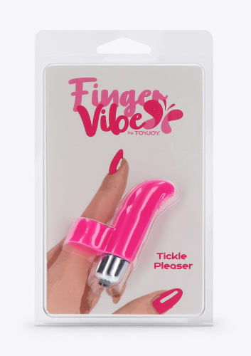 Вібратор на палець для стимуляції клітора рожевий Toy Joy Tickle Pleaser - 4