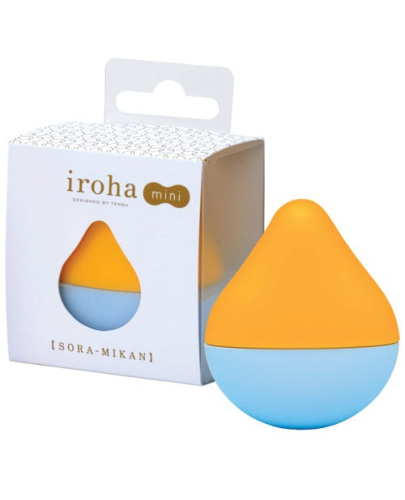 Міні вібратор для стимуляції клітора жовто блакитний Iroha - 6