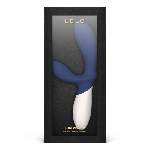 Вибромассажер простаты с ротацией синего цвета Lelo Loki Wave 2 Base 2 мотора - 3