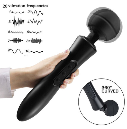 Вібромасажер пульсатор мікрофон універсальний чорного кольору BOSS of TOYS Massager Ultra - 5