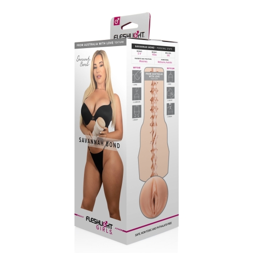 Мастурбатор вагина телесного цвета порноактрисы Savannah Bond Fleshlight Girls - 5