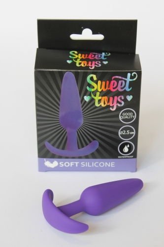 Втулка анальна фіолетова L 95 мм D 25 мм SWEET TOYS - 4