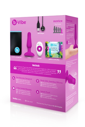 Анальна пробка з вібрацією b-Vibe для еротичних ігор рожева - 12