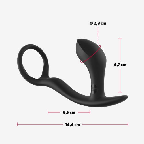 Стимулятор простаты с эректильным кольцом Bootie Ring Fun Factory с массажем промежности Фан Фектори - 7
