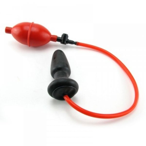 Анальний корок з накачуванням червоного кольору з чорним California еxotic novelties Colt Expandable Butt Plug - 2
