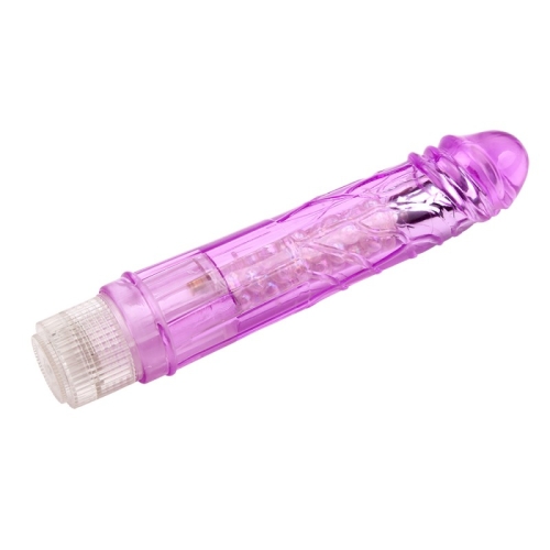 Вібратор реалістичний фіолетового кольору Chisa Glitters Boy - 3