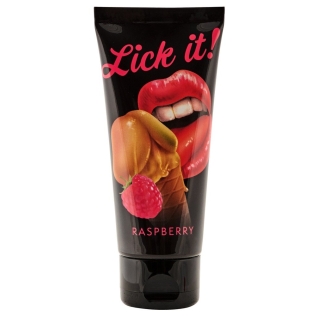 Лубрикант оральный с вкусом малины на водной основе Lick-it 100 мл