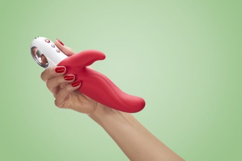 Вібратор із стимуляцією клітора червоний Fun Factory Lady Bi - 9