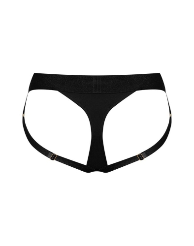 Трусики-стринги для страпона черные Strap-On-Me HEROINE HARNESS M - 4