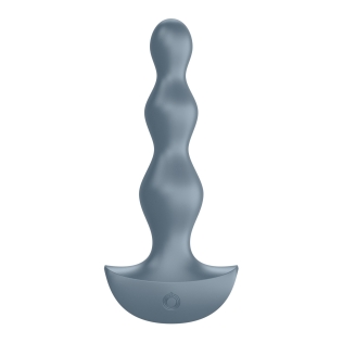 Анальный 12/3,2 см стимулятор-бусины с двумя моторами Satisfyer Lolli-Plug 2 (ice blue) Пробка Лолли