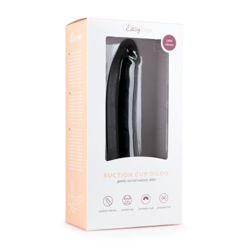 Фаллоимитатор реалистичный на присоске черный EasyToys - 4