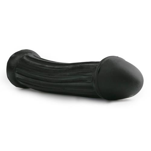 Величезний фалоімітатор із реалістичним наконечником чорний All Black XXL - 3
